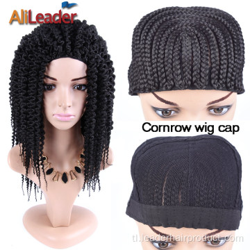 Crochet Cornrow Braided Wig Caps Para sa Paggawa ng Wig